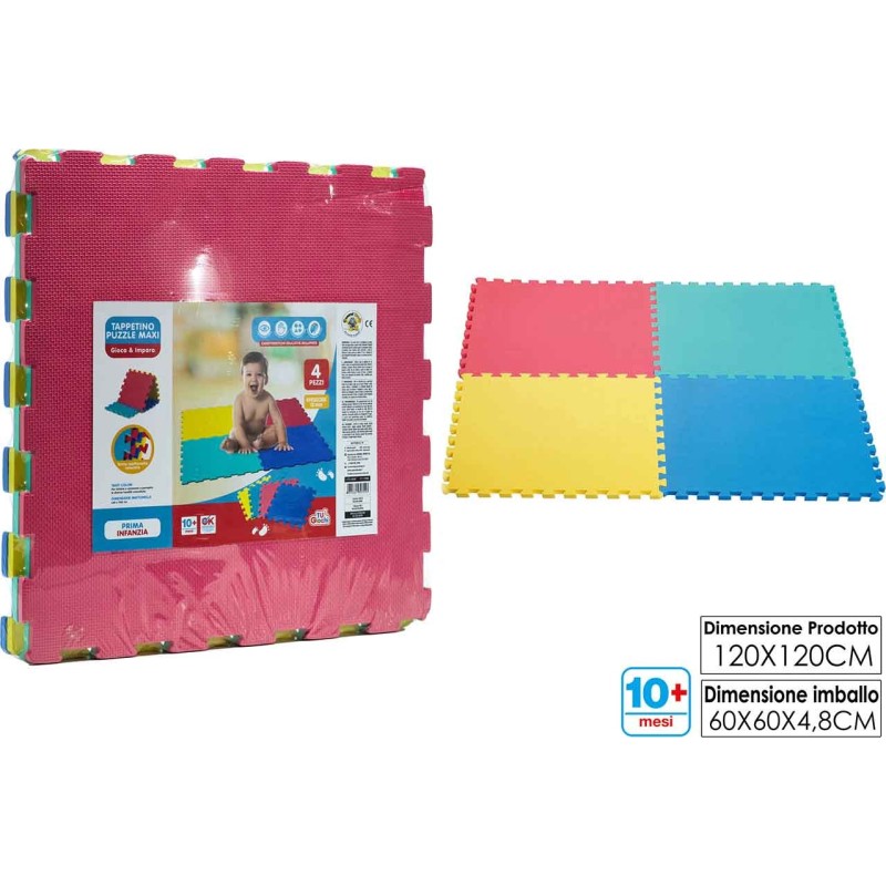 TAPPETINO PUZZLE MAXI 4PZ 60cm