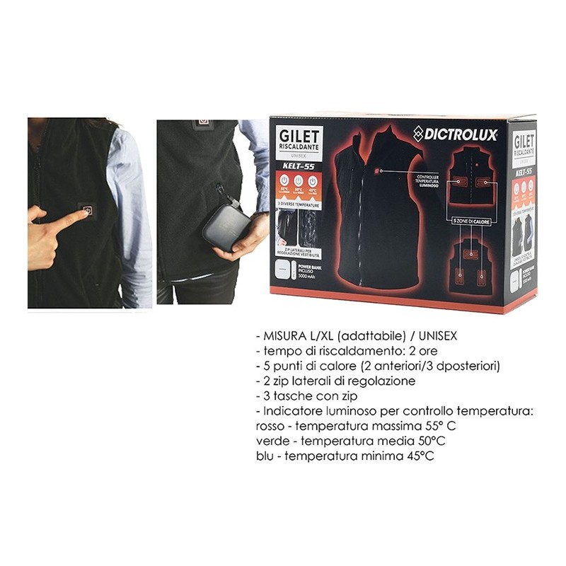 GILET RISCALDANTE C/POWERBANK