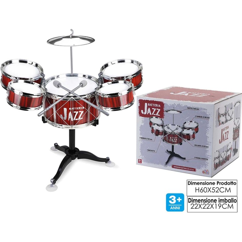 BATTERIA JAZZ ROSSA GT