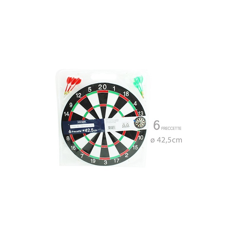 GIOCO DARDI 42cm 6FRECCETTE