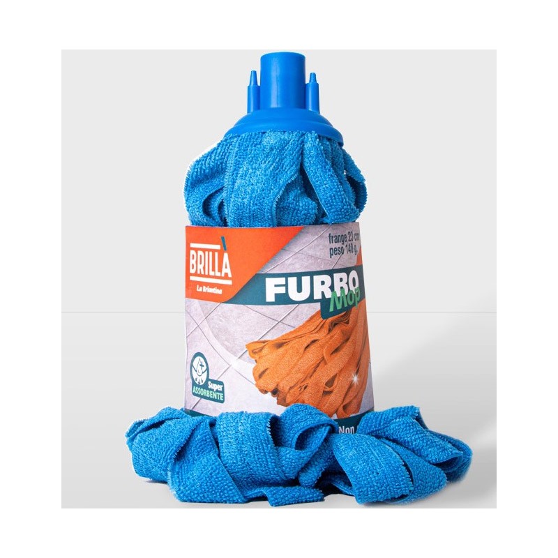 RICAMBIO MOP FURBO CON FRANGE 140gr BRIANTINA BRILLA