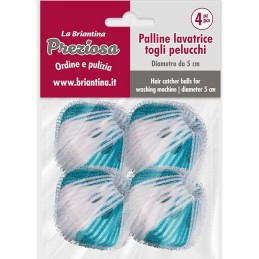 PALLINE LAVATRICE 4PZ. 5cm BRIANTINA PREZIOSA