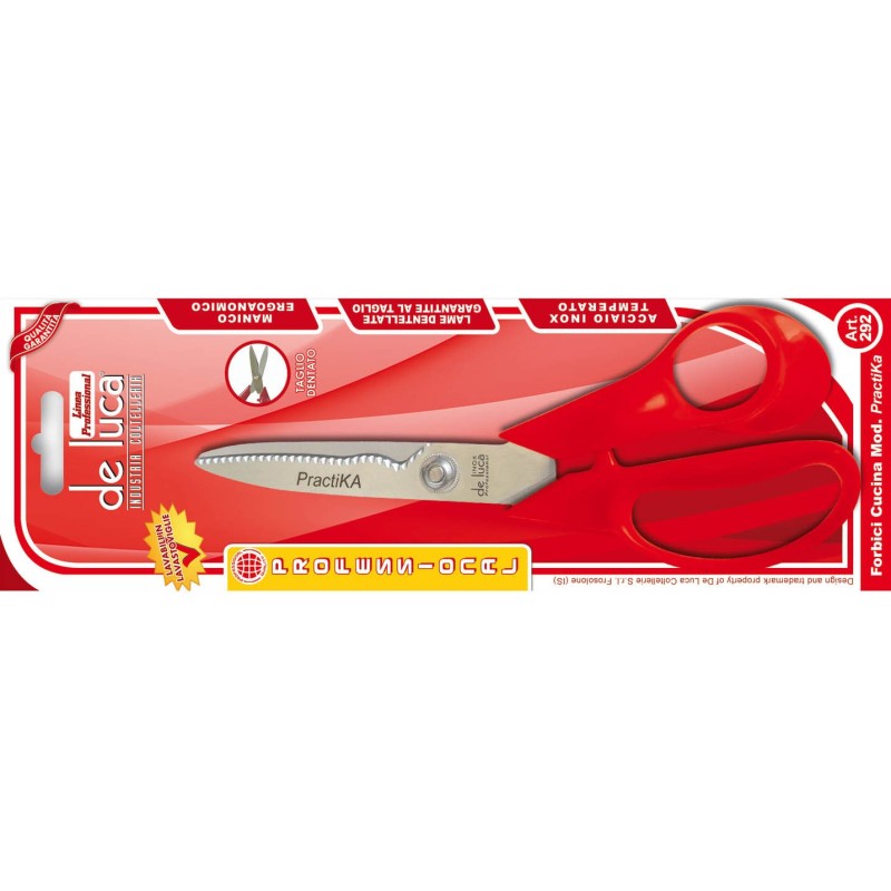 FORBICE CUCINA DENTELLATA INOX DELUCA