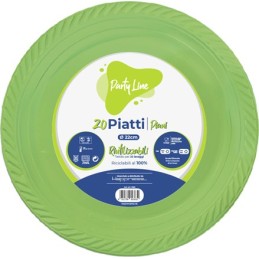 PIATTI PLAST.22 PIANI VERDI