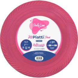 PIATTI PLAST.22 PIANI FUCSIA