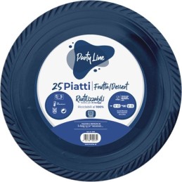 PIATTI PLAST.FRUTTA BLU 25PZ