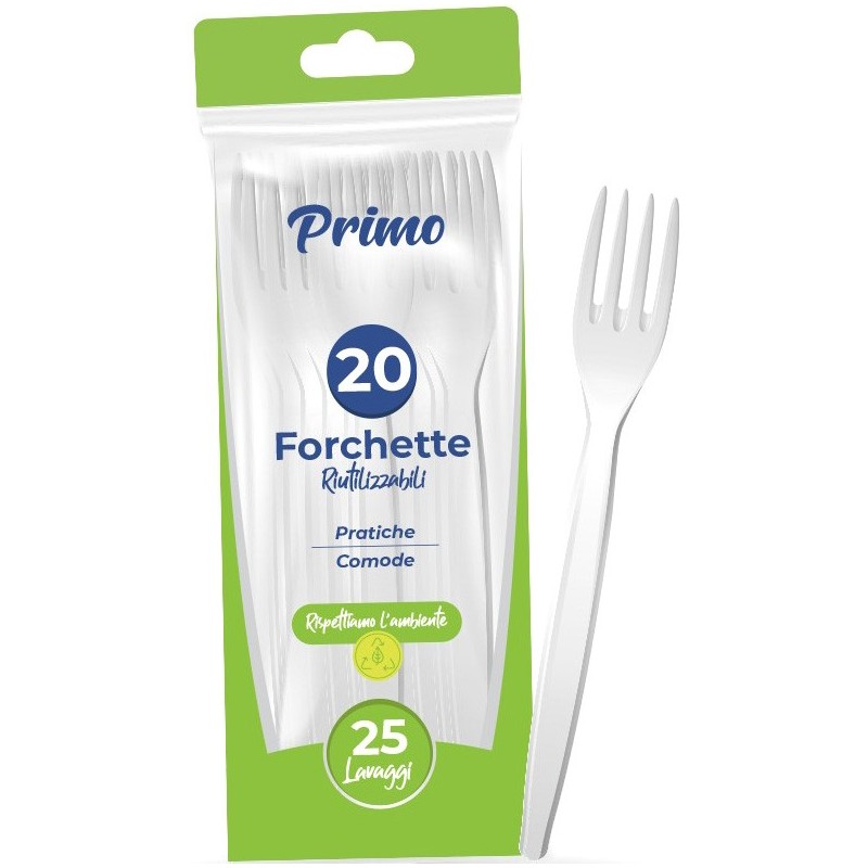 FORCHETTE PP RIUTILIZ.20PZ BIA