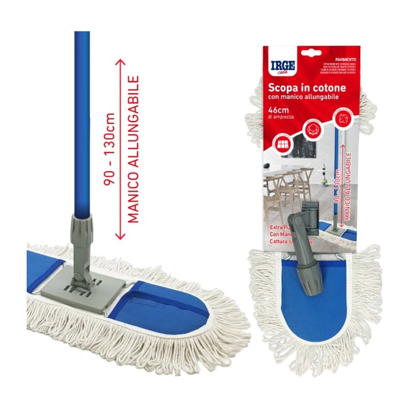 SCOPA COTONE C/MANICO ALLUNGAB