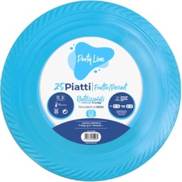 PIATTI PLAST.FRUTTA CELES.25PZ