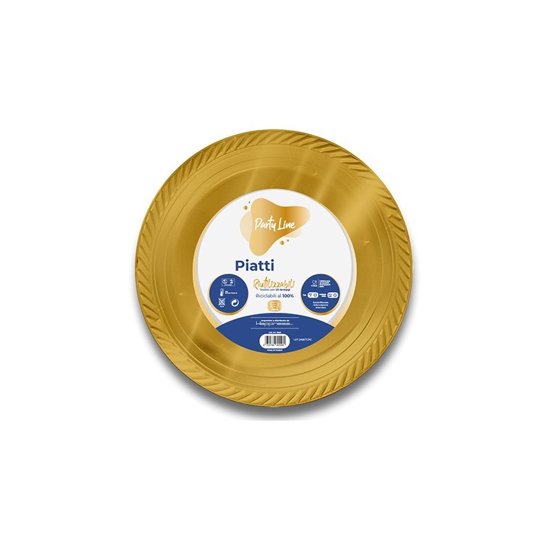 PIATTI PLAST.22 PIANI ORO 15gr