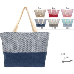 BORSA MARE FANT.ZIG ZAG 6COL.