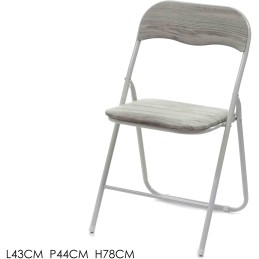 SEDIA PIEGHEVOLE BIANCA EFF. LEGNO