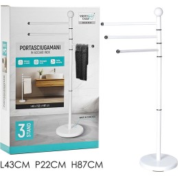 P/ASCIUGAMANI 3 POSTI BIANCO