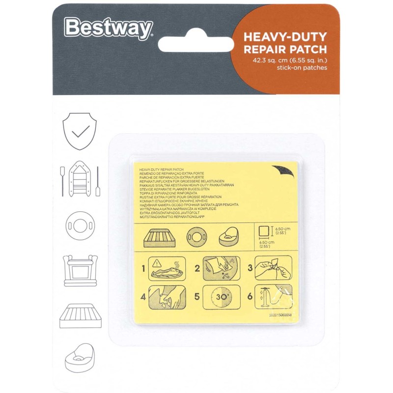 TOPPE RIPARAZIONE STRONG 10PZ BESTWAY
