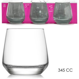 SET 3 BICCHIERI LAL 345cc GT