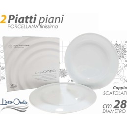 PIATTI PIANI PORCELLANA 2 PZ.