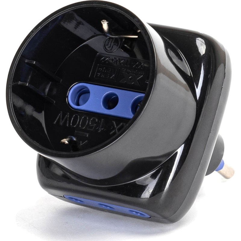 ADATTATORE 3 VIE 10A NERO AIGOSTAR
