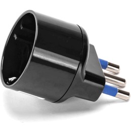 ADATTATORE A 1 VIA 10A NERO AIGOSTAR