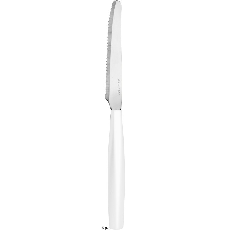 COLTELLI TAV. BIANCO EXAGONA 6 PZ. ABERT