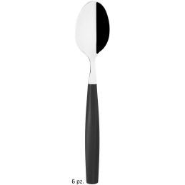 CUCCHIAI TAVOLA NERO EXAGONA 6 PZ. ABERT