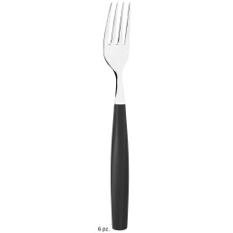 FORCHETTE TAVOLA NERO EXAGONA 6 PZ. ABERT
