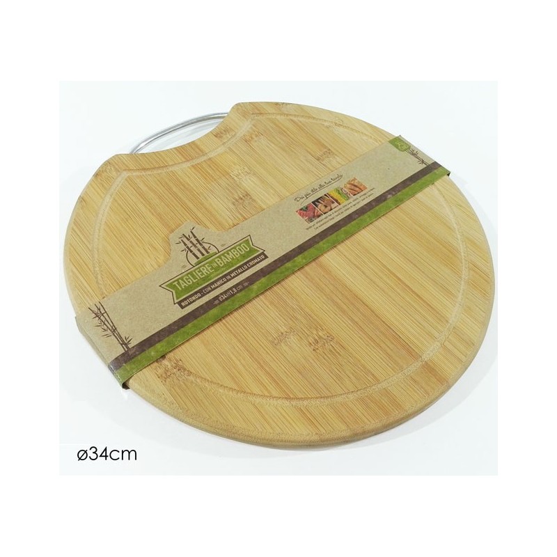 TAGLIERE TONDO BAMBOO 34cm TAGLIERE TONDO BAMBOO 34cm