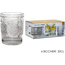 SET 6 BICCHIERI CESAREO TRASP