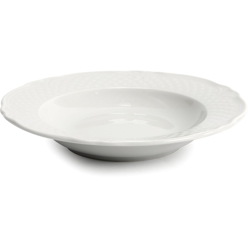 MALAGA PIATTO FONDO 23cm BIANCO SATURNIA