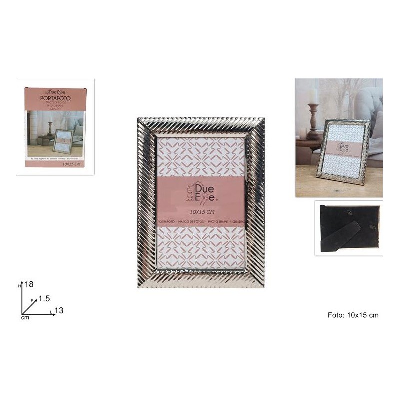 CORNICE P/FOTO 10x15 ARGENTO