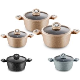 SET 6PZ PENTOLE MARBLUXE ASS.