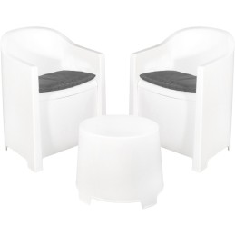 SET LUNA BIANCO C/CUSCINI