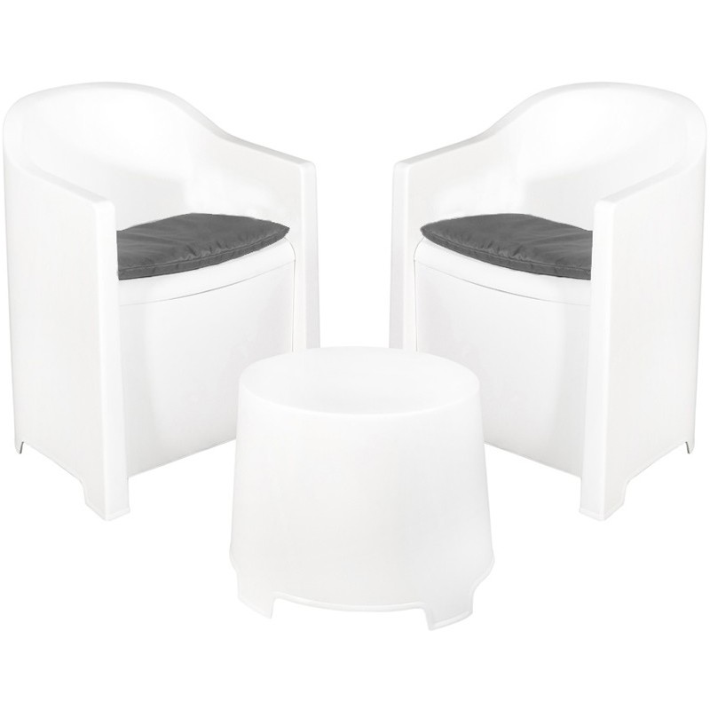 SET LUNA BIANCO C/CUSCINI SET LUNA BIANCO C/CUSCINI