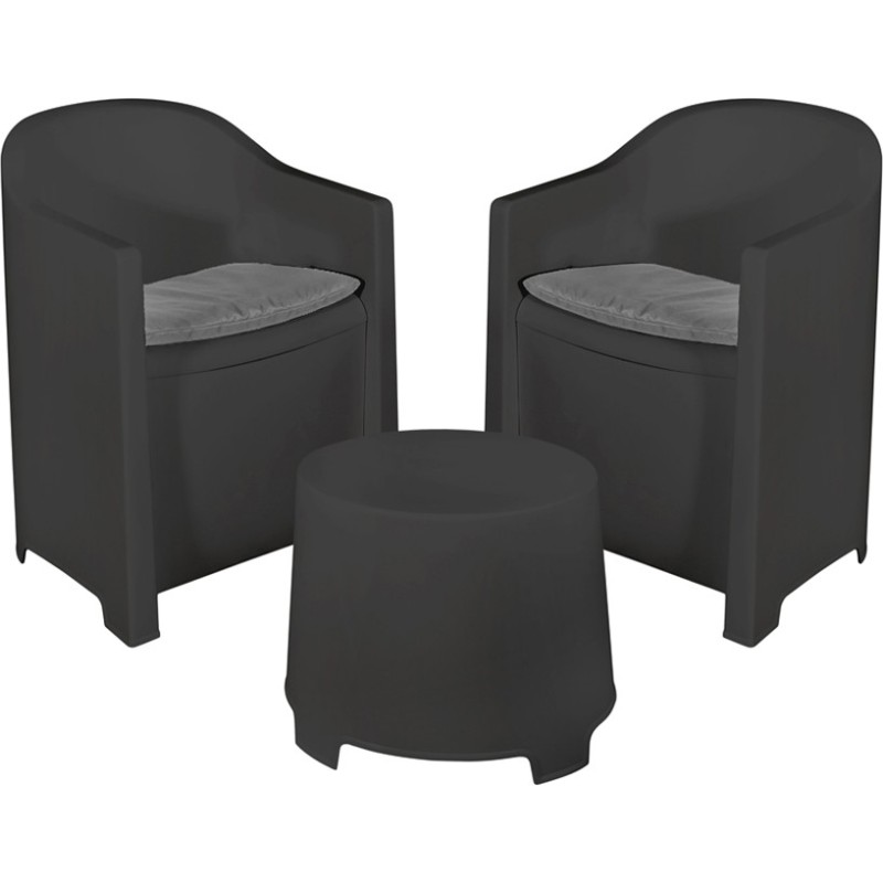 SET LUNA ANTRACITE C/CUSCINI SET LUNA ANTRACITE C/CUSCINI