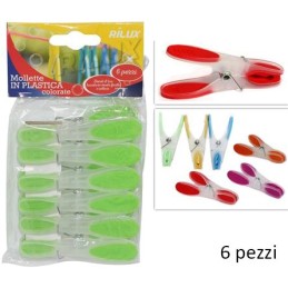 MOLLETTE GOMMA 6PZ COLORI ASS.