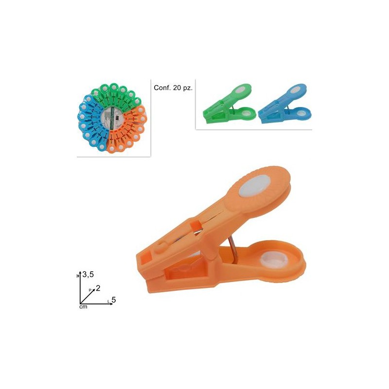 MOLLETTE 20PZ COLORATE