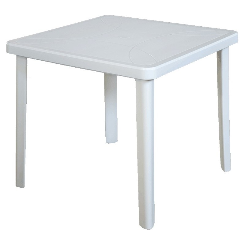 TAVOLO QUADR.80 BIANCO NETTUNO TAVOLO QUADR.80 BIANCO NETTUNO