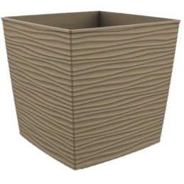 VASO AURORA CUBE 25x25x23 MOKA