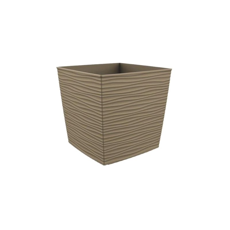 VASO AURORA CUBE 25x25x23 MOKA VASO AURORA CUBE 25x25x23 MOKA