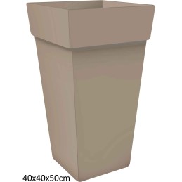 VASO MELROSE QDR MOKA 40x40x50