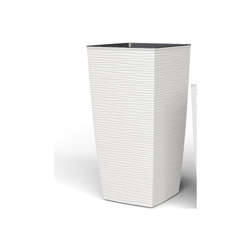 VASO AURORA BIANCO 35x35x68h VASO AURORA BIANCO 35x35x68h