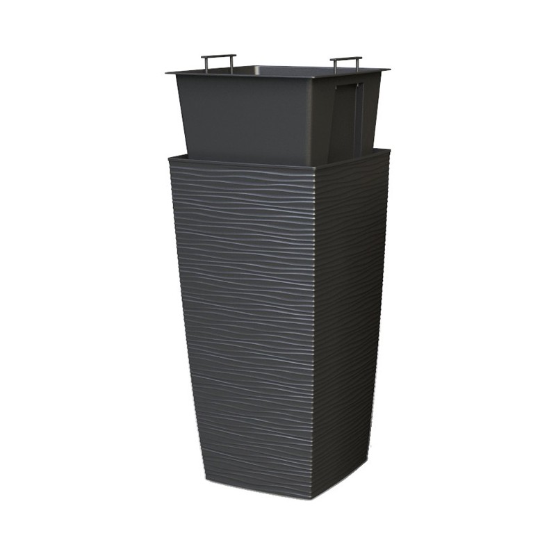 VASO AURORA ANTRACITE 25x25x46 VASO AURORA ANTRACITE 25x25x46