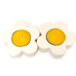 CANDELE GESSO FIORE 2PZ CITRON