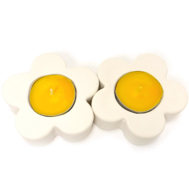 CANDELE GESSO FIORE 2PZ CITRON CANDELE GESSO FIORE 2PZ CITRON
