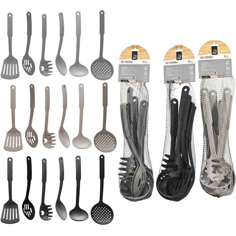 SET 6 UTENSILI DA CUCINA 3ASS SET 6 UTENSILI DA CUCINA 3ASS