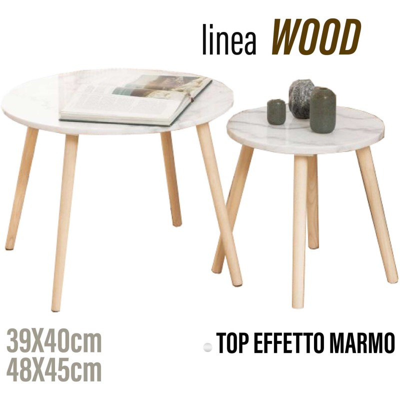 SET 2 TAVOLINI EFFETTO MARMO SET 2 TAVOLINI EFFETTO MARMO