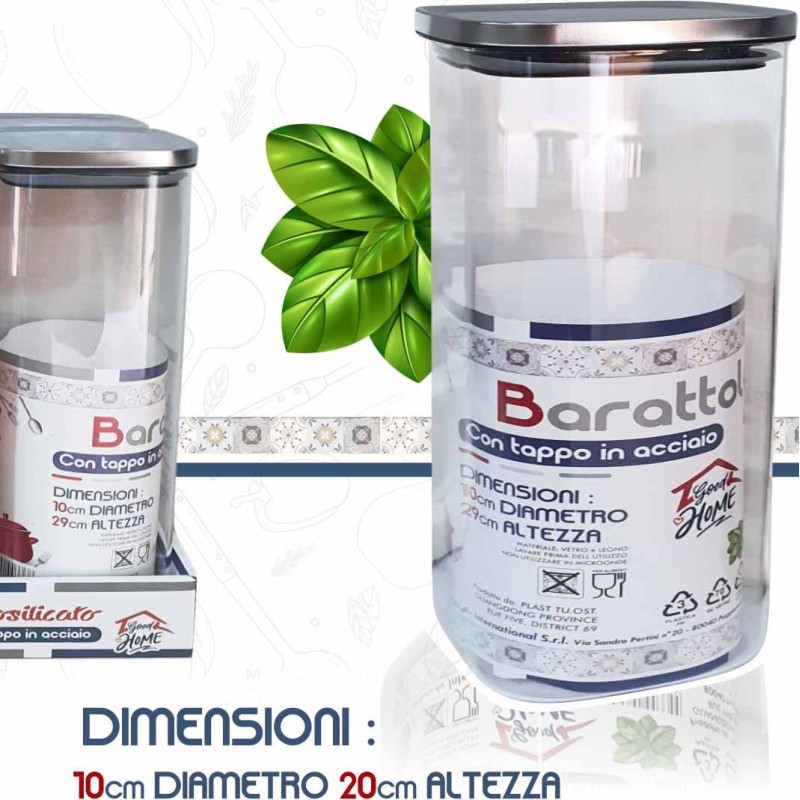 BARATTOLO BOR. QUA.STEEL 1.7LT BARATTOLO BOR. QUA.STEEL 1.7LT