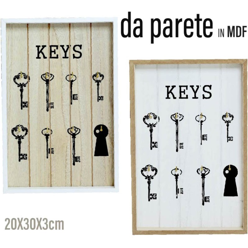 PORTACHIAVI ASS. MDF 20x30x3cm PORTACHIAVI ASS. MDF 20x30x3cm