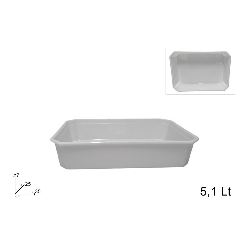VASCHETTA PLASTICA RETT. 35x25