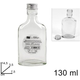 BOTTIGLIA VETRO C/TAPPO 130ML