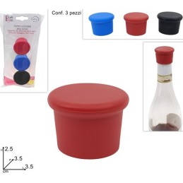 TAPPI IN SILICONE PER VINO 3PZ